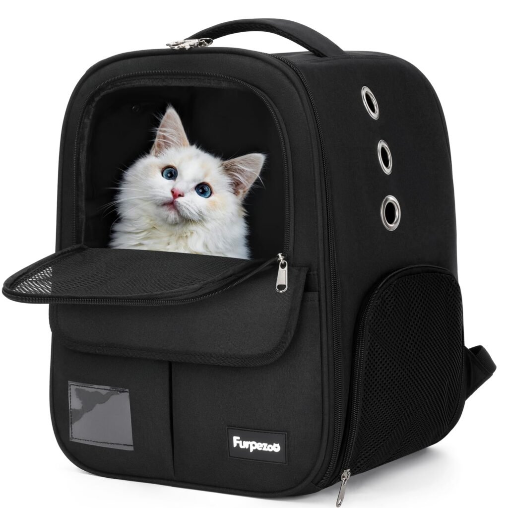 mochila para gatos con malla